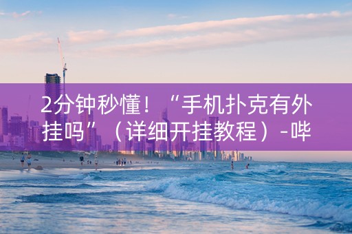 2分钟秒懂！“手机扑克有外挂吗”（详细开挂教程）-哔哩哔哩