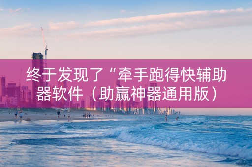 终于发现了“牵手跑得快辅助器软件（助赢神器通用版）