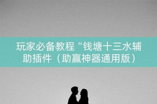 玩家必备教程“钱塘十三水辅助插件（助赢神器通用版）