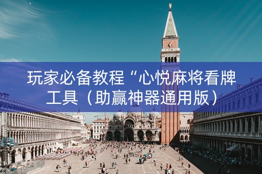 玩家必备教程“心悦麻将看牌工具（助赢神器通用版）