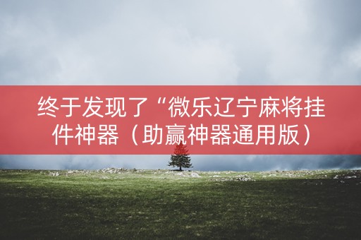 终于发现了“微乐辽宁麻将挂件神器（助赢神器通用版）