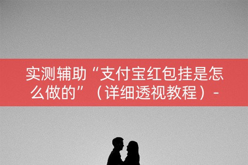 实测辅助“支付宝红包挂是怎么做的”（详细透视教程）-哔哩哔哩