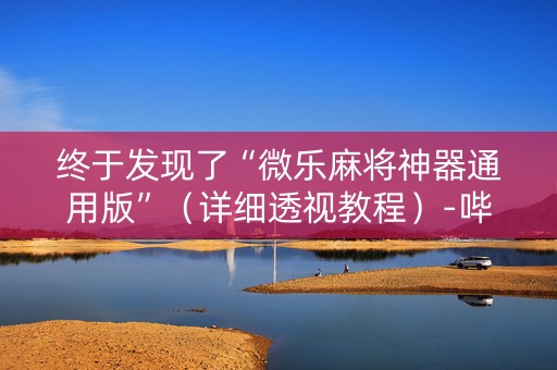 终于发现了“微乐麻将神器通用版”（详细透视教程）-哔哩哔哩