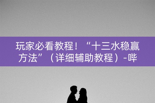玩家必看教程！“十三水稳赢方法”（详细辅助教程）-哔哩哔哩