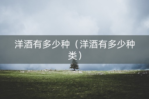洋酒有多少种（洋酒有多少种类）