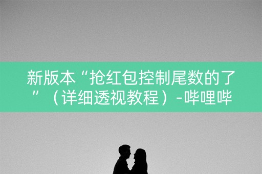 新版本“抢红包控制尾数的了”（详细透视教程）-哔哩哔哩