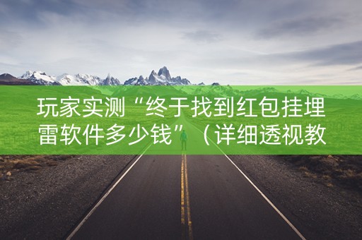 玩家实测“终于找到红包挂埋雷软件多少钱”（详细透视教程）-哔哩哔哩