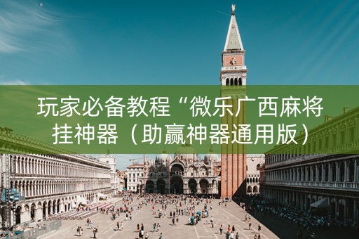 玩家必备教程“微乐广西麻将挂神器（助赢神器通用版）