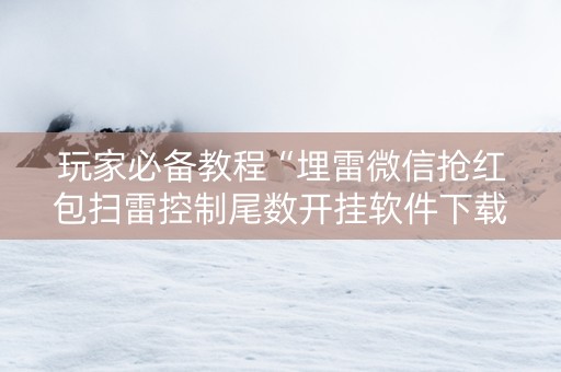 玩家必备教程“埋雷微信抢红包扫雷控制尾数开挂软件下载”（详细透视教程）-哔哩哔哩
