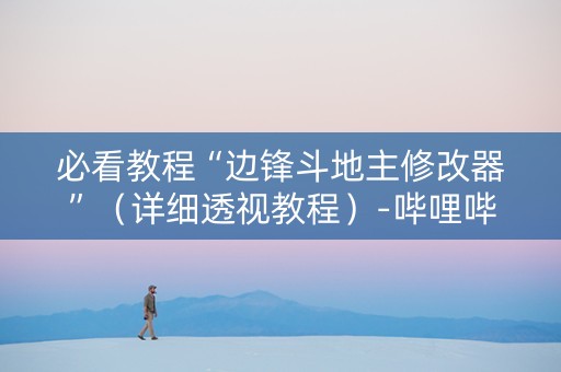 必看教程“边锋斗地主修改器”（详细透视教程）-哔哩哔哩