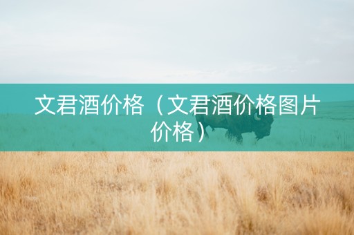 文君酒价格（文君酒价格图片价格）