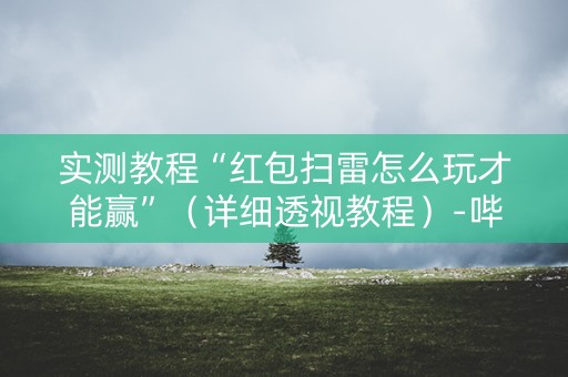 实测教程“红包扫雷怎么玩才能赢”（详细透视教程）-哔哩哔哩