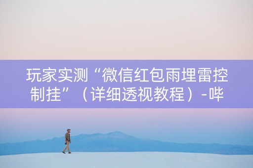 玩家实测“微信红包雨埋雷控制挂”（详细透视教程）-哔哩哔哩
