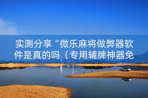 实测分享“微乐麻将做弊器软件是真的吗（专用辅牌神器免安装）