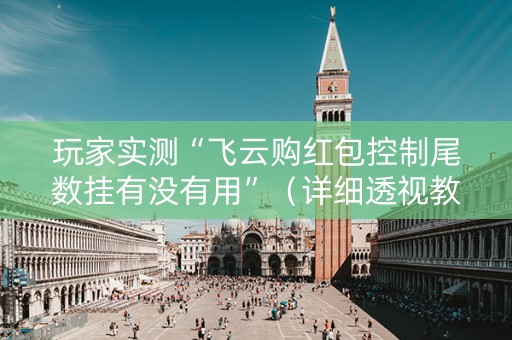 玩家实测“飞云购红包控制尾数挂有没有用”（详细透视教程）-哔哩哔哩