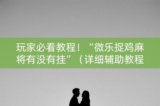 玩家必看教程！“微乐捉鸡麻将有没有挂”（详细辅助教程）-哔哩哔哩
