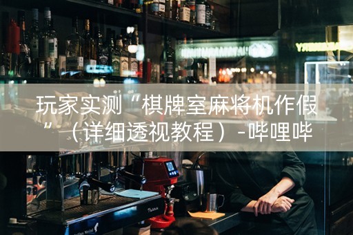 玩家实测“棋牌室麻将机作假”（详细透视教程）-哔哩哔哩