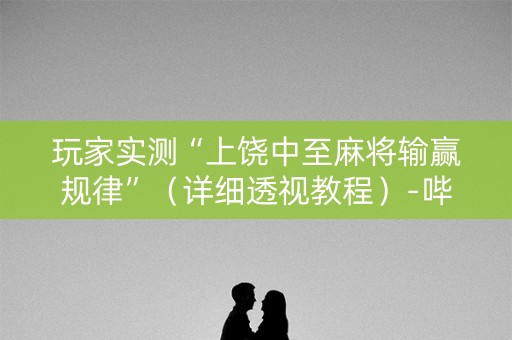 玩家实测“上饶中至麻将输赢规律”（详细透视教程）-哔哩哔哩