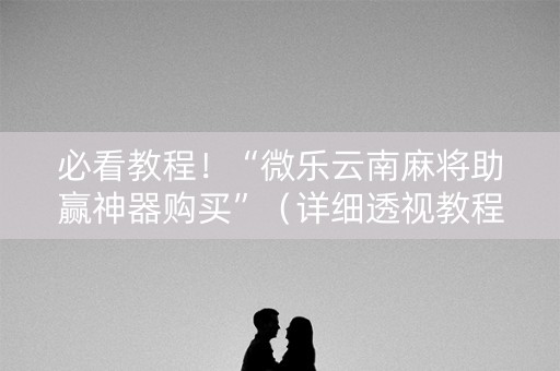 必看教程！“微乐云南麻将助赢神器购买”（详细透视教程）-哔哩哔哩