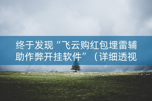 终于发现“飞云购红包埋雷辅助作弊开挂软件”（详细透视教程）-哔哩哔哩