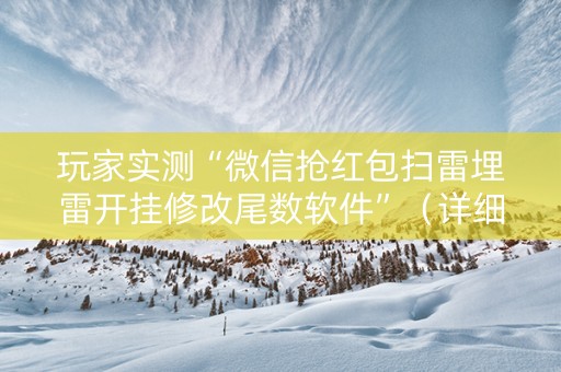 玩家实测“微信抢红包扫雷埋雷开挂修改尾数软件”（详细透视教程）-哔哩哔哩