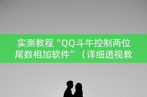 实测教程“QQ斗牛控制两位尾数相加软件”（详细透视教程）-哔哩哔哩