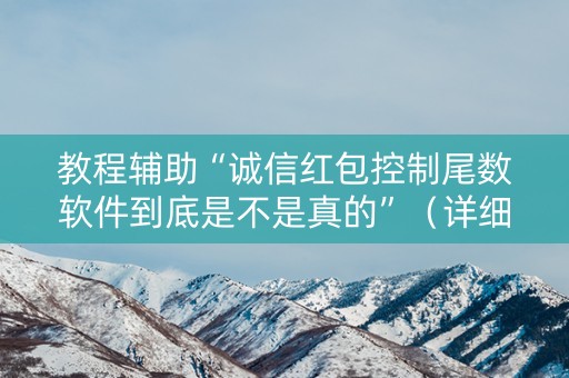 教程辅助“诚信红包控制尾数软件到底是不是真的”（详细透视教程）-哔哩哔哩