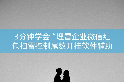 3分钟学会“埋雷企业微信红包扫雷控制尾数开挂软件辅助器”（详细透视教程）-哔哩哔哩