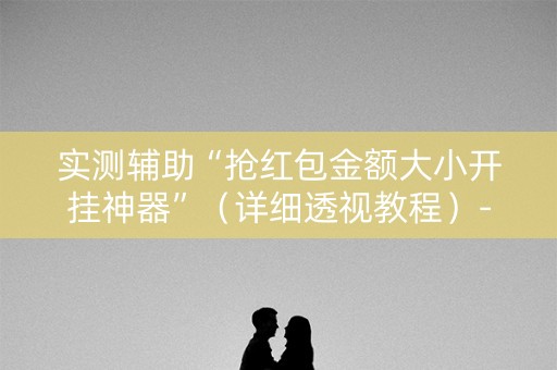 实测辅助“抢红包金额大小开挂神器”（详细透视教程）-哔哩哔哩