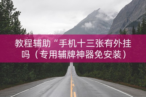 教程辅助“手机十三张有外挂吗（专用辅牌神器免安装）