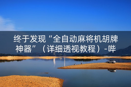 终于发现“全自动麻将机胡牌神器”（详细透视教程）-哔哩哔哩