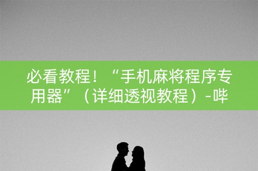 必看教程！“手机麻将程序专用器”（详细透视教程）-哔哩哔哩