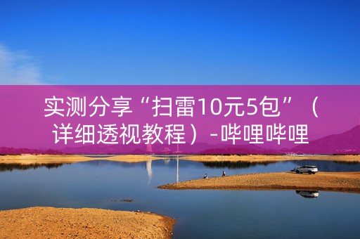 实测分享“扫雷10元5包”（详细透视教程）-哔哩哔哩