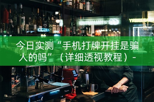 今日实测“手机打牌开挂是骗人的吗”（详细透视教程）-哔哩哔哩