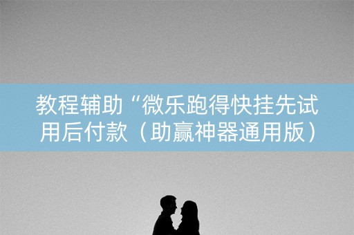 教程辅助“微乐跑得快挂先试用后付款（助赢神器通用版）