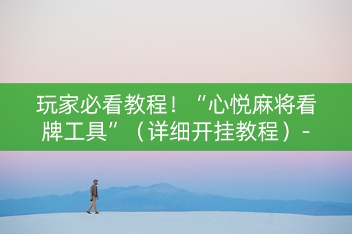玩家必看教程！“心悦麻将看牌工具”（详细开挂教程）-哔哩哔哩