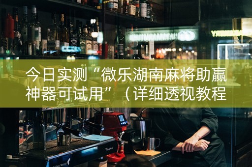 今日实测“微乐湖南麻将助赢神器可试用”（详细透视教程）-哔哩哔哩