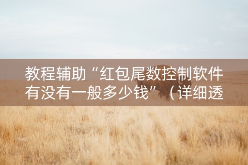 教程辅助“红包尾数控制软件有没有一般多少钱”（详细透视教程）-哔哩哔哩