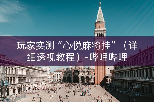 玩家实测“心悦麻将挂”（详细透视教程）-哔哩哔哩