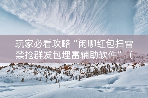 玩家必看攻略“闲聊红包扫雷禁抢群发包埋雷辅助软件”（详细透视教程）-哔哩哔哩