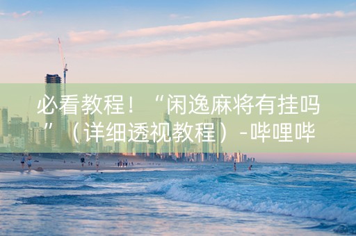 必看教程！“闲逸麻将有挂吗”（详细透视教程）-哔哩哔哩