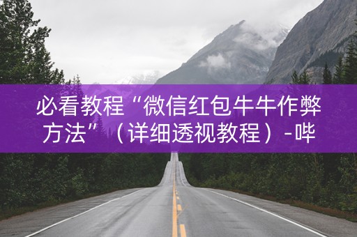 必看教程“微信红包牛牛作弊方法”（详细透视教程）-哔哩哔哩