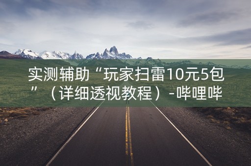 实测辅助“玩家扫雷10元5包”（详细透视教程）-哔哩哔哩