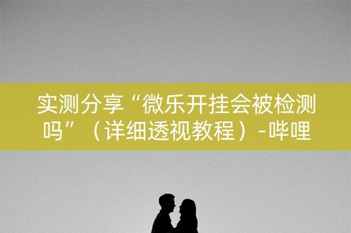 实测分享“微乐开挂会被检测吗”（详细透视教程）-哔哩哔哩