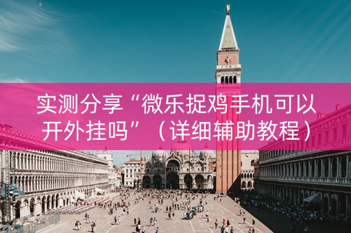 实测分享“微乐捉鸡手机可以开外挂吗”（详细辅助教程）-哔哩哔哩