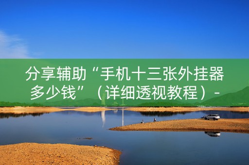 分享辅助“手机十三张外挂器多少钱”（详细透视教程）-哔哩哔哩