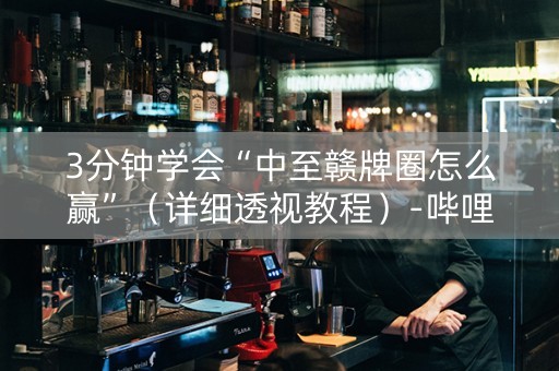 3分钟学会“中至赣牌圈怎么赢”（详细透视教程）-哔哩哔哩
