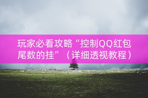 玩家必看攻略“控制QQ红包尾数的挂”（详细透视教程）-哔哩哔哩
