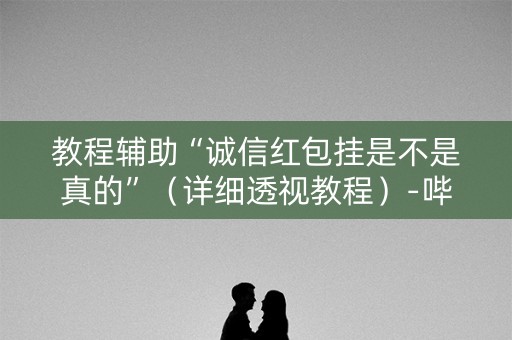 教程辅助“诚信红包挂是不是真的”（详细透视教程）-哔哩哔哩