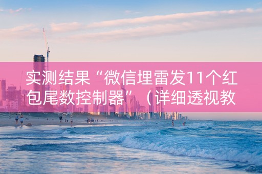 实测结果“微信埋雷发11个红包尾数控制器”（详细透视教程）-哔哩哔哩